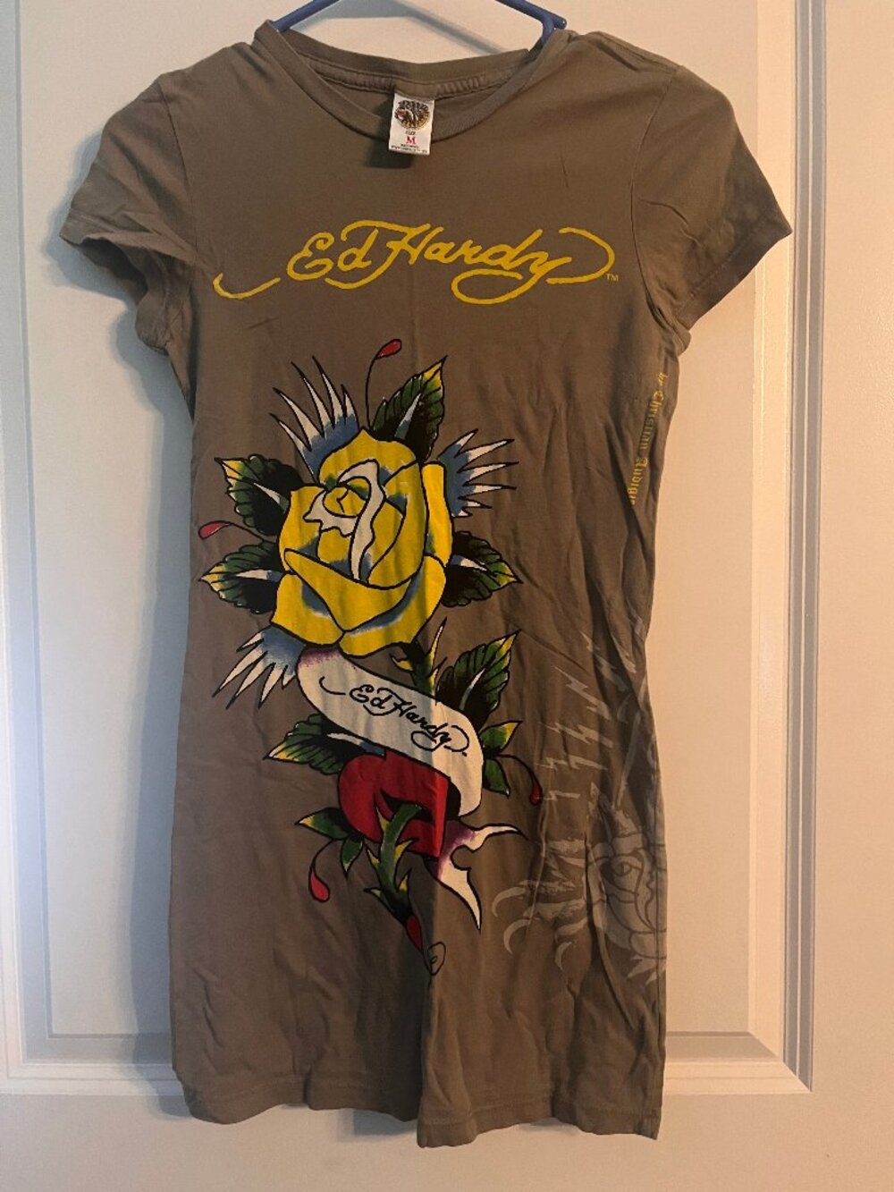 Ed Hardy Medium Ladies Longer Tshirt/Mini Dress